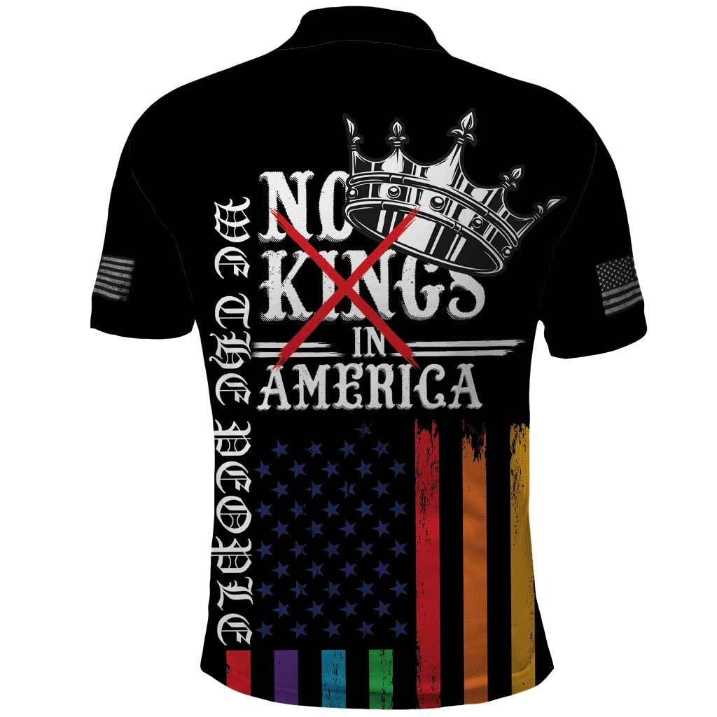 No Kings In America LGBT Polo Shirt We the People Say No - Wonder Print Shop