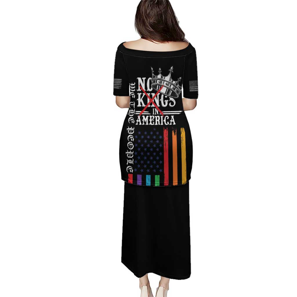 No Kings In America LGBT Puletasi We the People Say No - Wonder Print Shop