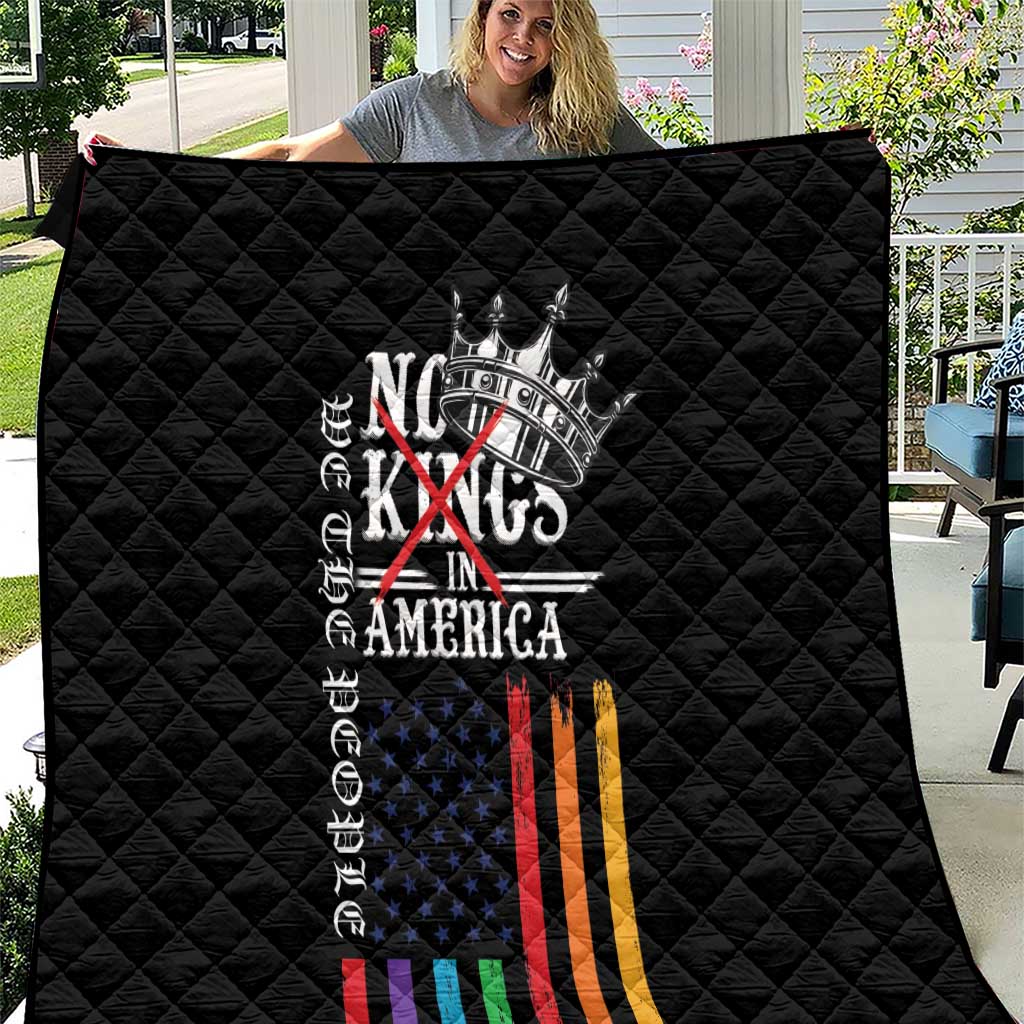 No Kings In America LGBT Quilt We the People Say No - Wonder Print Shop