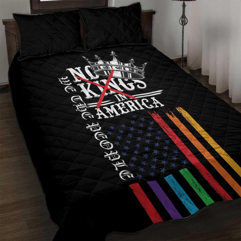 No Kings In America LGBT Quilt Bed Set We the People Say No - Wonder Print Shop