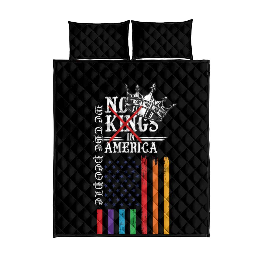 No Kings In America LGBT Quilt Bed Set We the People Say No - Wonder Print Shop