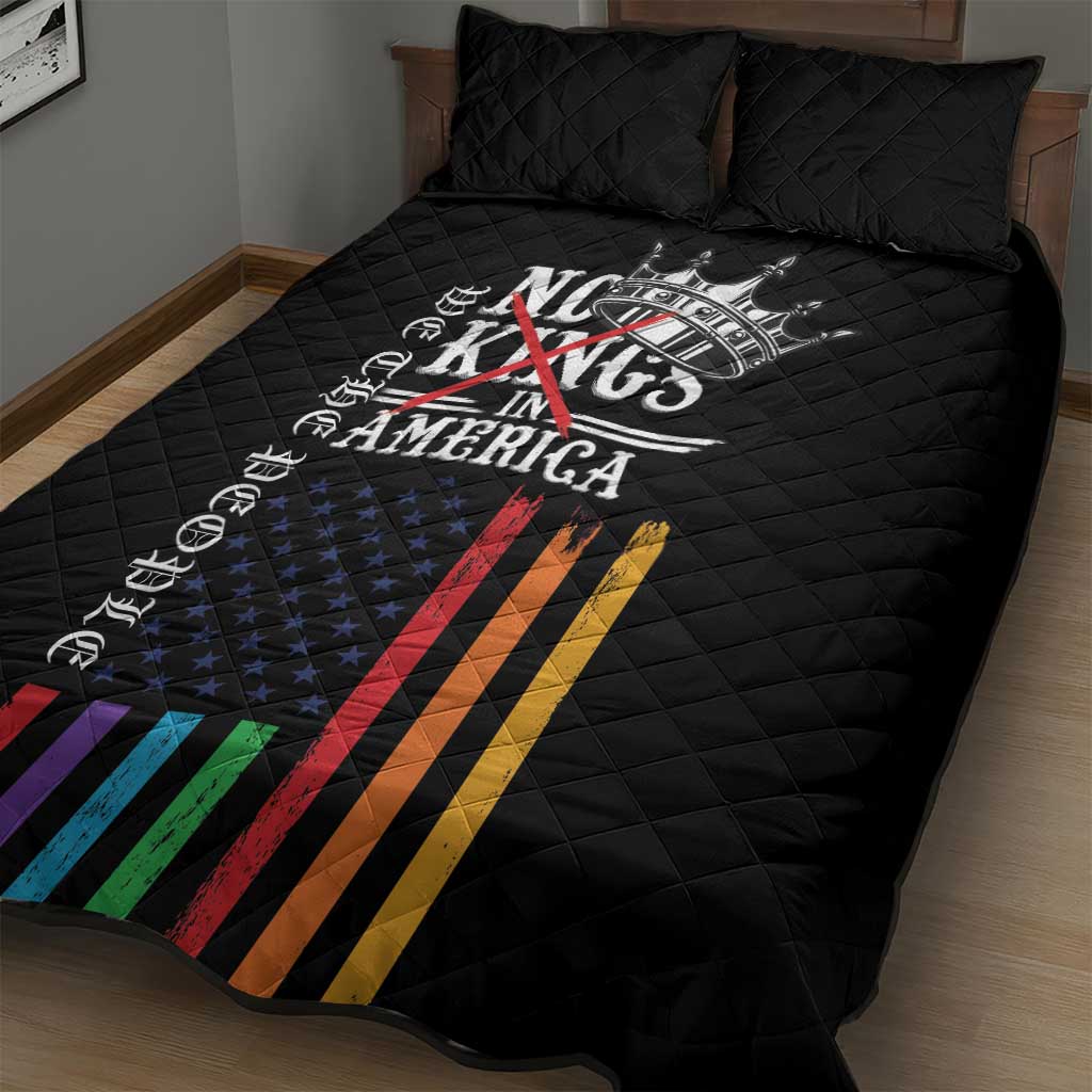 No Kings In America LGBT Quilt Bed Set We the People Say No - Wonder Print Shop