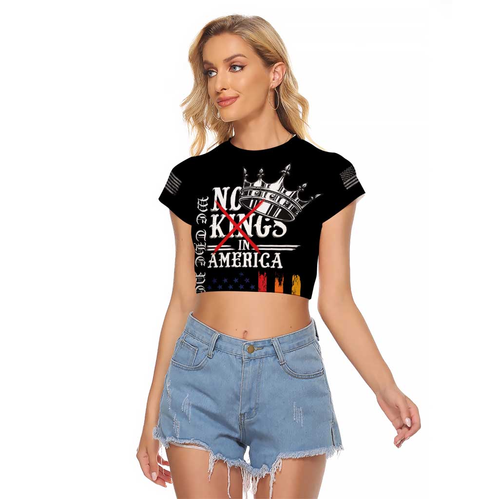 No Kings In America LGBT Raglan Cropped T Shirt We the People Say No - Wonder Print Shop