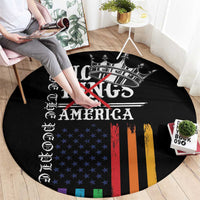 No Kings In America LGBT Round Carpet We the People Say No - Wonder Print Shop