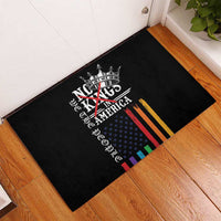No Kings In America LGBT Rubber Doormat We the People Say No - Wonder Print Shop