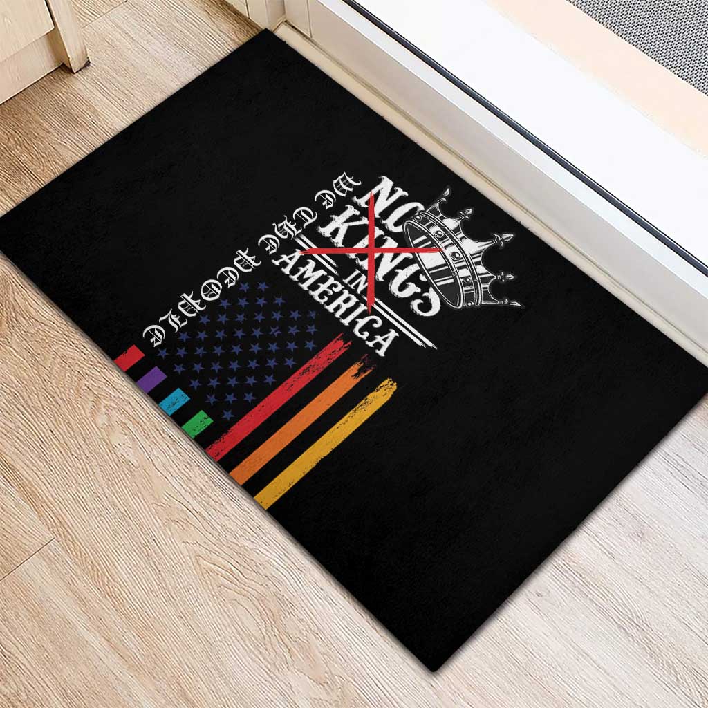 No Kings In America LGBT Rubber Doormat We the People Say No - Wonder Print Shop