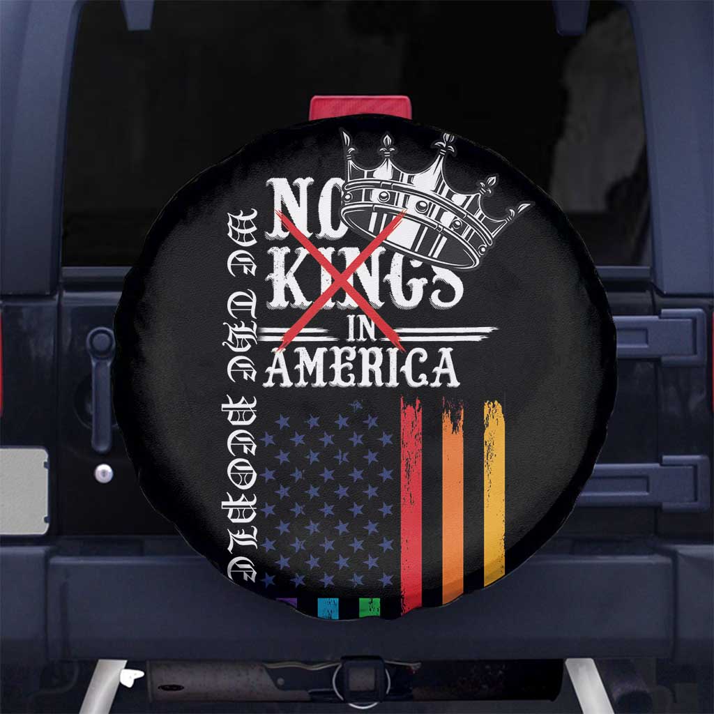 No Kings In America LGBT Spare Tire Cover We the People Say No - Wonder Print Shop