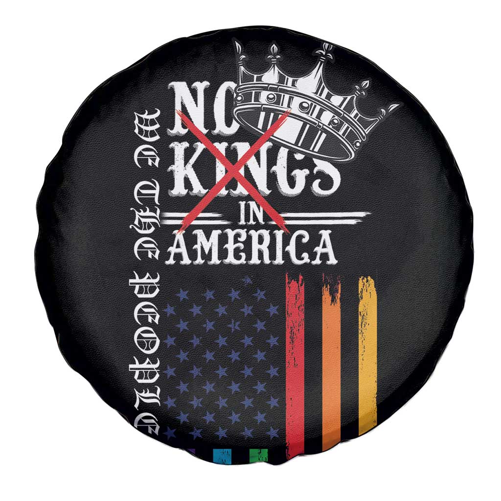 No Kings In America LGBT Spare Tire Cover We the People Say No - Wonder Print Shop