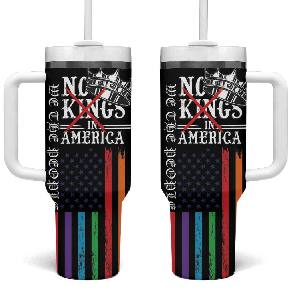 No Kings In America LGBT Tumbler With Handle We the People Say No - Wonder Print Shop