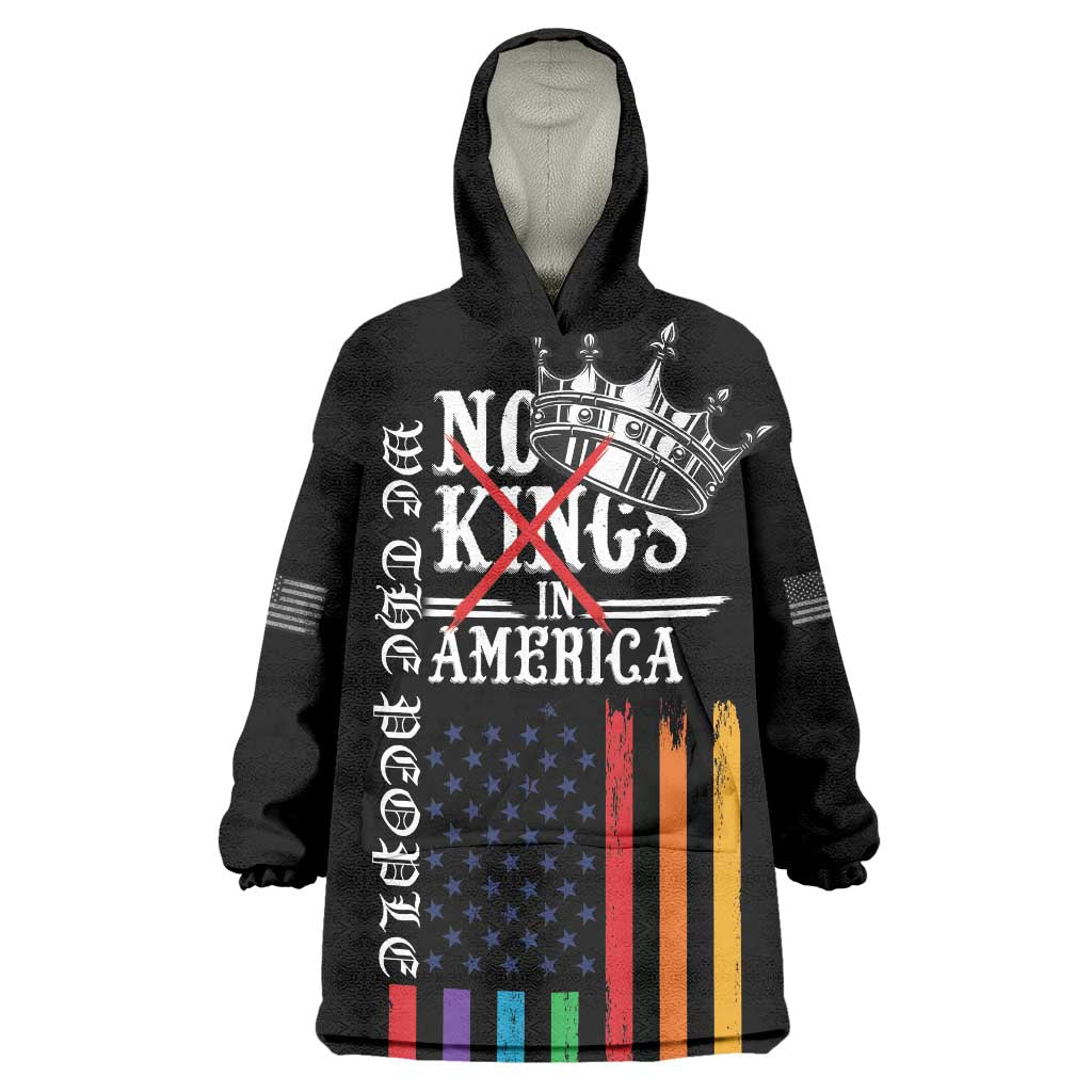 No Kings In America LGBT Wearable Blanket Hoodie We the People Say No - Wonder Print Shop