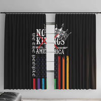 No Kings In America LGBT Window Curtain We the People Say No - Wonder Print Shop