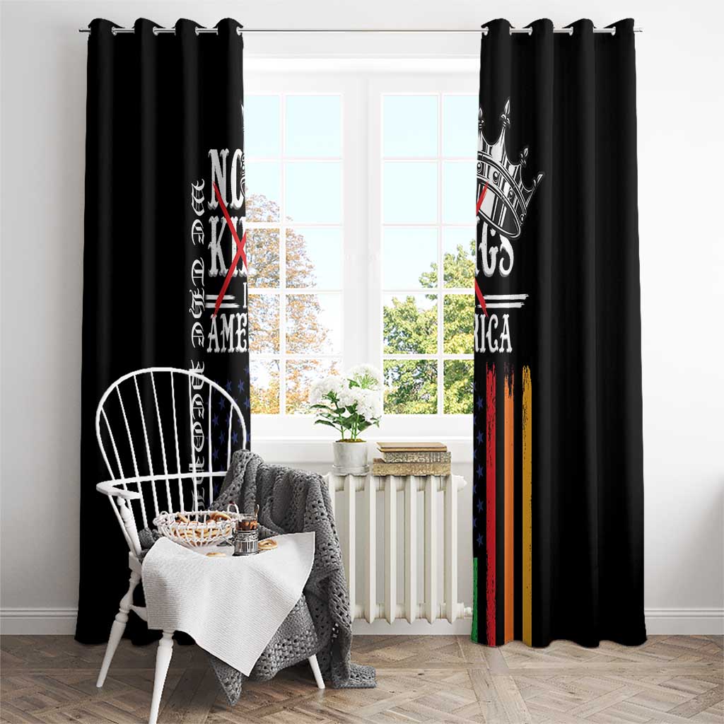 No Kings In America LGBT Window Curtain We the People Say No - Wonder Print Shop