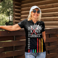 No Kings In America LGBT Women Polo Shirt We the People Say No - Wonder Print Shop