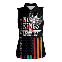 No Kings In America LGBT Women Sleeveless Polo Shirt We the People Say No - Wonder Print Shop