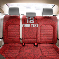 Custom Czech Republic Football Red Version Back Car Seat Cover Go Champion Sporty Style LT18
