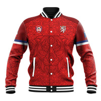 Custom Czech Republic Football Red Version Baseball Jacket Go Champion Sporty Style LT18
