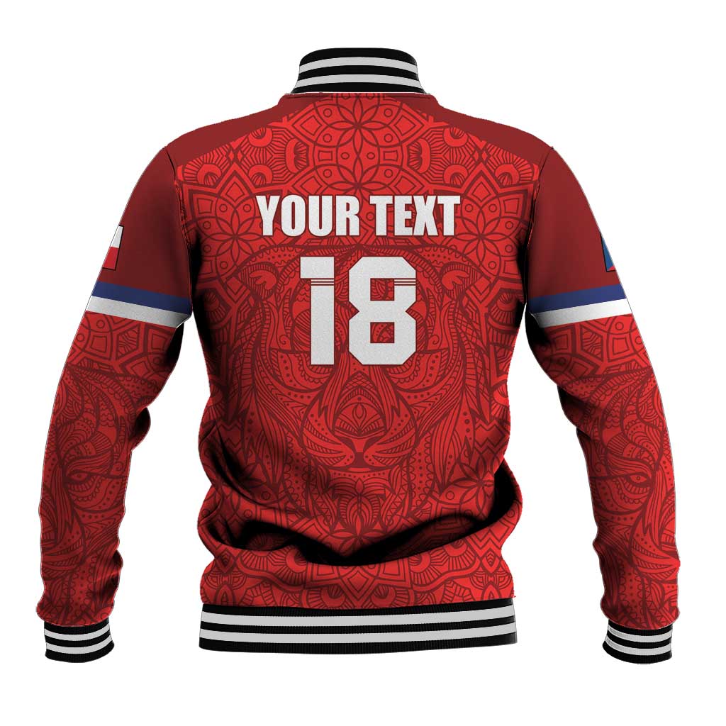 Custom Czech Republic Football Red Version Baseball Jacket Go Champion Sporty Style LT18