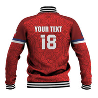Custom Czech Republic Football Red Version Baseball Jacket Go Champion Sporty Style LT18