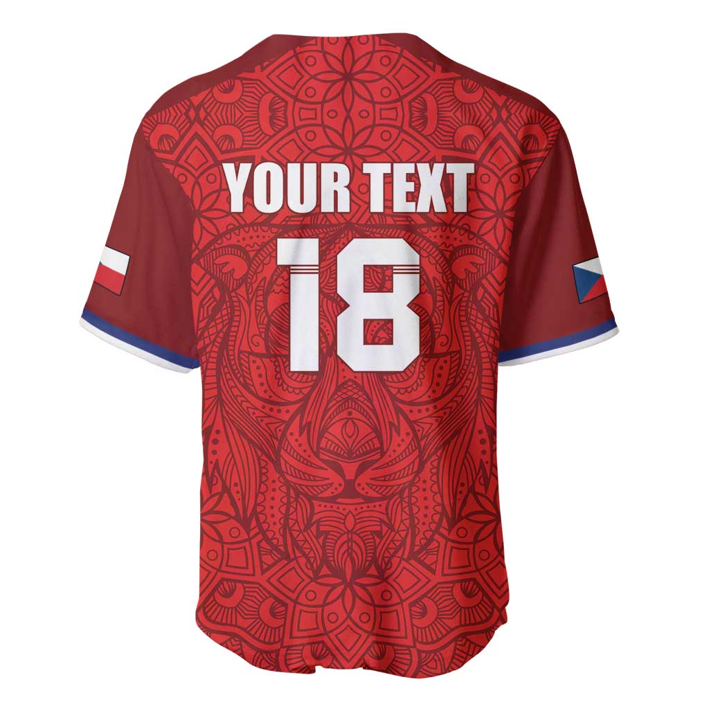 Custom Czech Republic Football Red Version Baseball Jersey Go Champion Sporty Style LT18