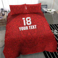 Custom Czech Republic Football Red Version Bedding Set Go Champion Sporty Style LT18