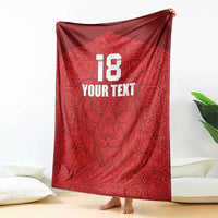 Custom Czech Republic Football Red Version Blanket Go Champion Sporty Style LT18