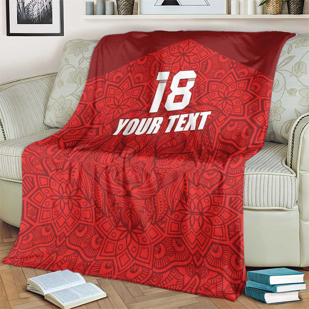 Custom Czech Republic Football Red Version Blanket Go Champion Sporty Style LT18