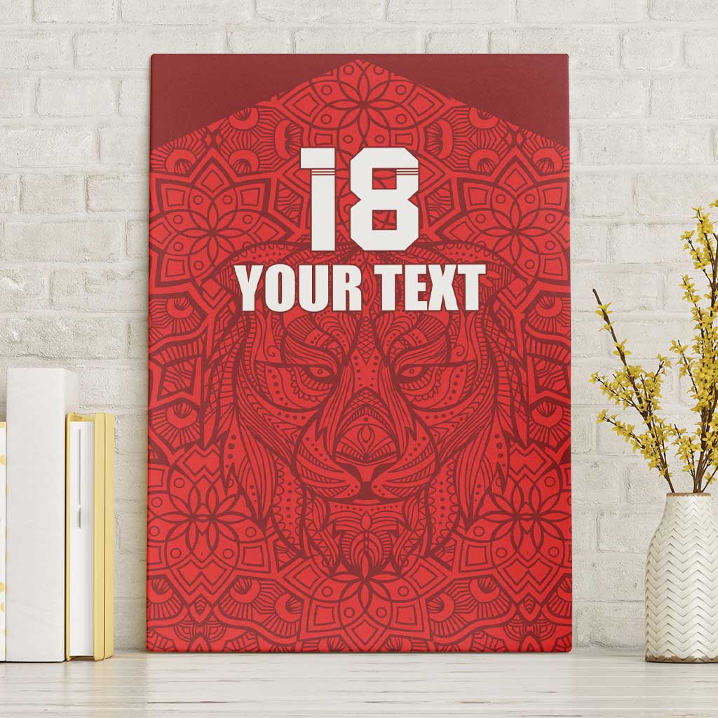 Custom Czech Republic Football Red Version Canvas Wall Art Go Champion Sporty Style LT18