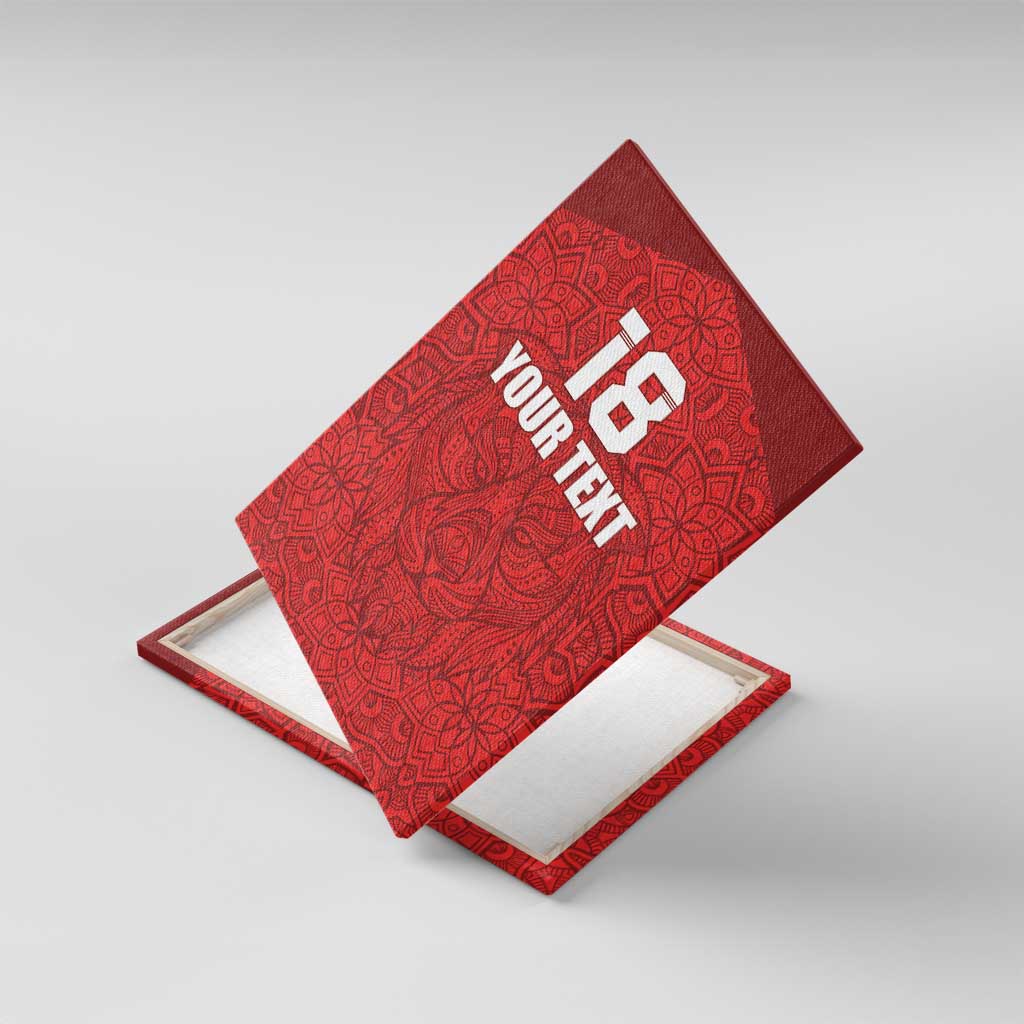 Custom Czech Republic Football Red Version Canvas Wall Art Go Champion Sporty Style LT18