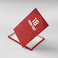 Custom Czech Republic Football Red Version Canvas Wall Art Go Champion Sporty Style LT18