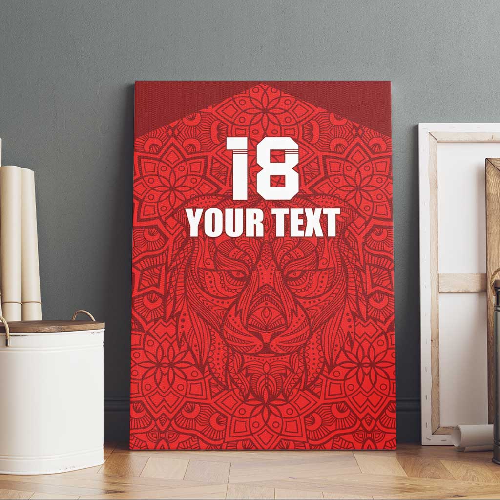 Custom Czech Republic Football Red Version Canvas Wall Art Go Champion Sporty Style LT18