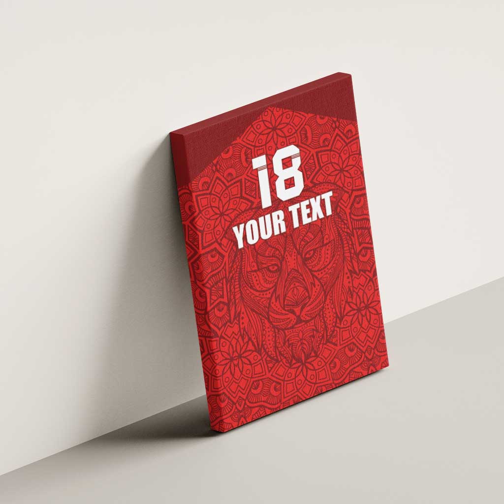 Custom Czech Republic Football Red Version Canvas Wall Art Go Champion Sporty Style LT18