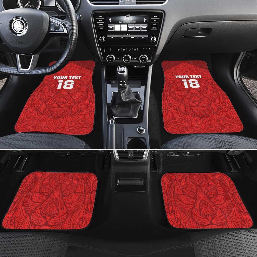 Custom Czech Republic Football Red Version Car Mats Go Champion Sporty Style LT18