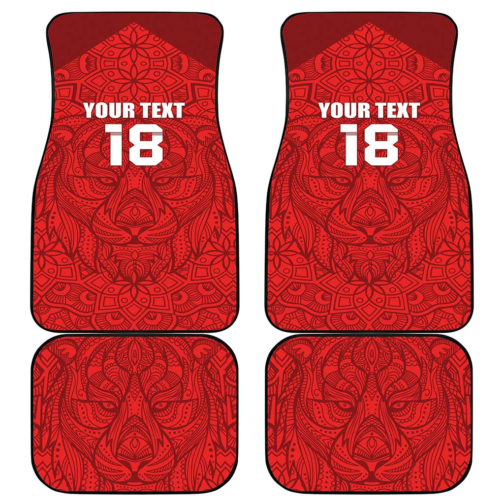 Custom Czech Republic Football Red Version Car Mats Go Champion Sporty Style LT18