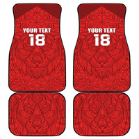 Custom Czech Republic Football Red Version Car Mats Go Champion Sporty Style LT18