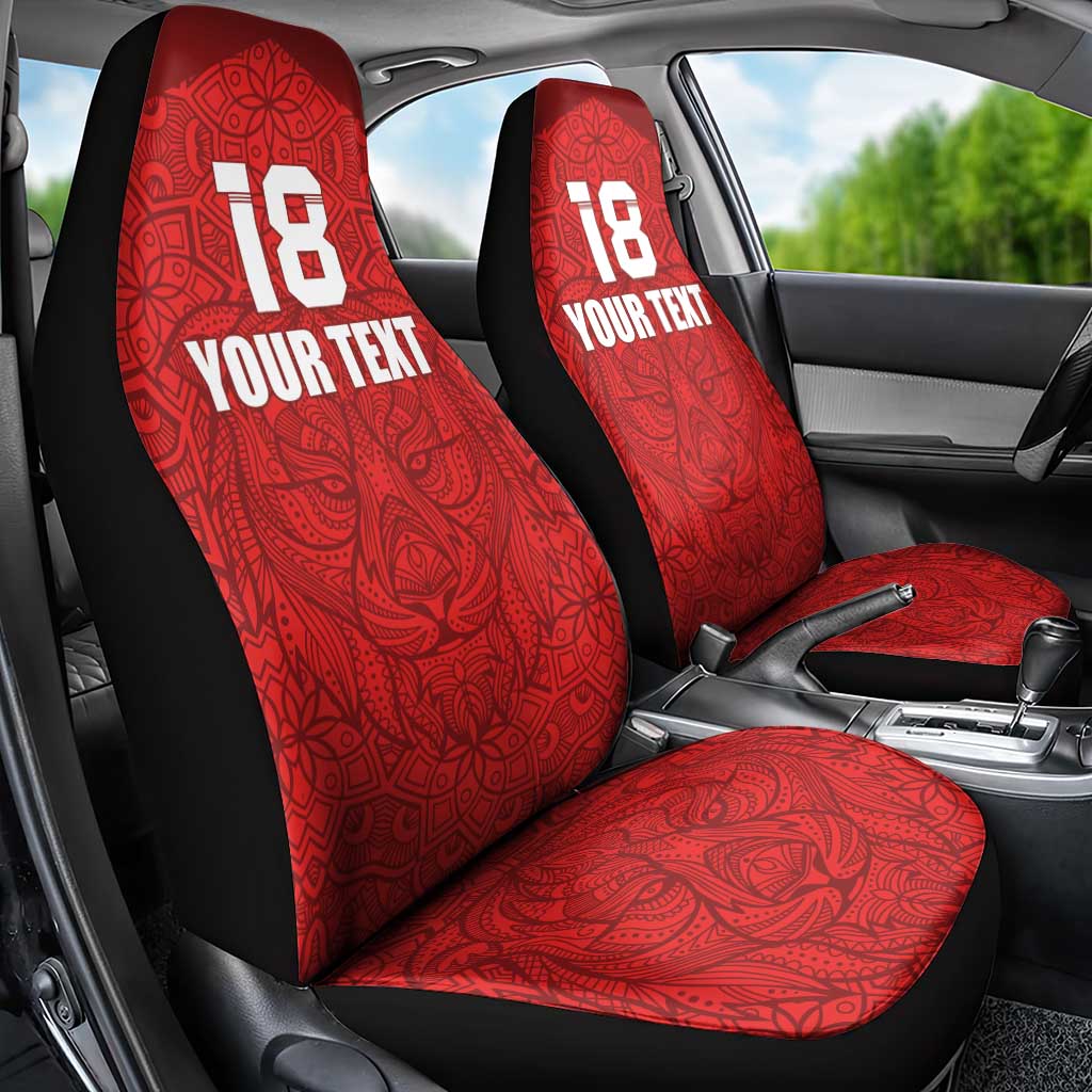 Custom Czech Republic Football Red Version Car Seat Cover Go Champion Sporty Style LT18