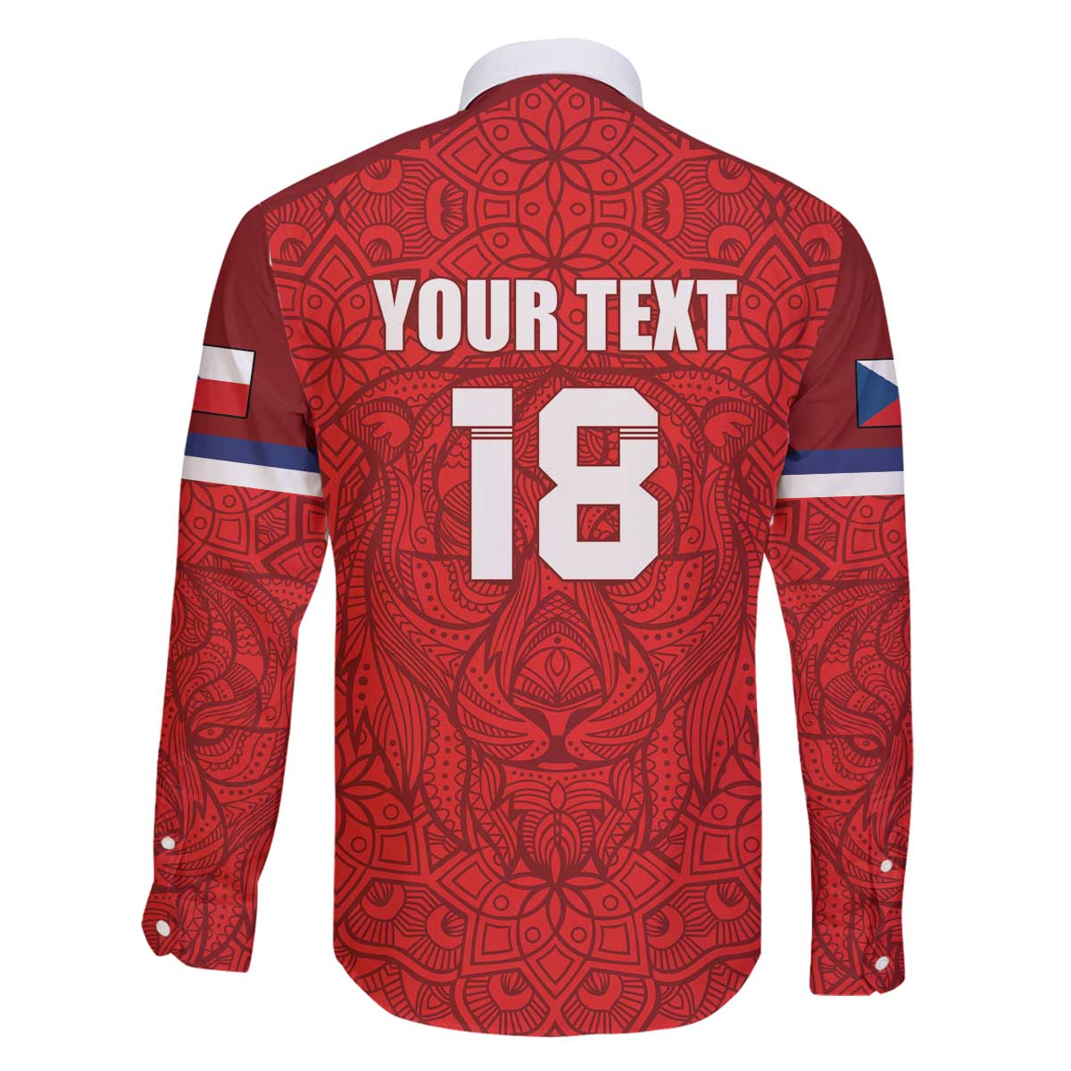 Custom Czech Republic Football Red Version Family Matching Off The Shoulder Long Sleeve Dress and Hawaiian Shirt Go Champion Sporty Style LT18