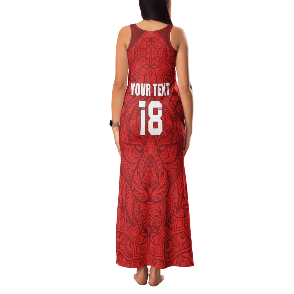 Custom Czech Republic Football Red Version Family Matching Tank Maxi Dress and Hawaiian Shirt Go Champion Sporty Style LT18