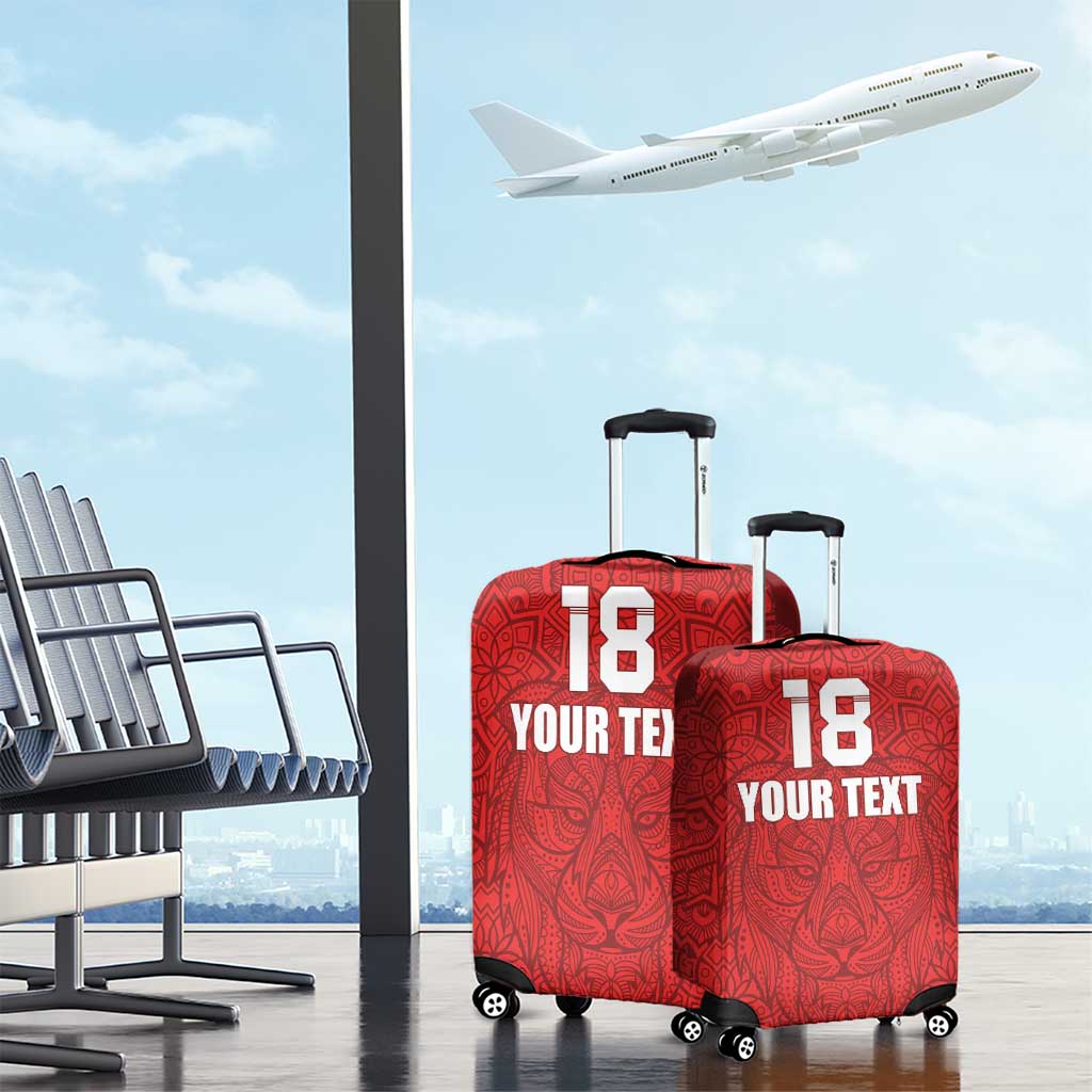 Custom Czech Republic Football Red Version Luggage Cover Go Champion Sporty Style LT18