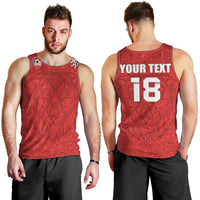 Custom Czech Republic Football Red Version Men Tank Top Go Champion Sporty Style LT18