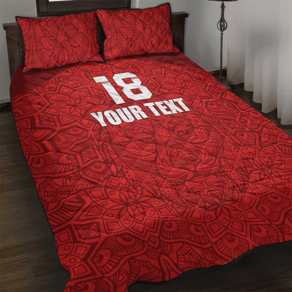 Custom Czech Republic Football Red Version Quilt Bed Set Go Champion Sporty Style LT18
