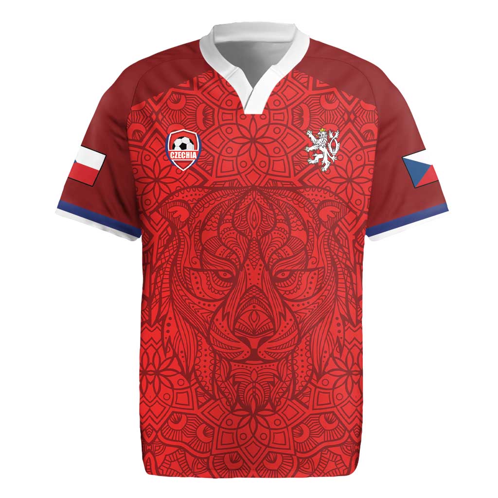 Custom Czech Republic Football Red Version Rugby Jersey Go Champion Sporty Style LT18