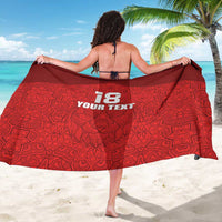 Custom Czech Republic Football Red Version Sarong Go Champion Sporty Style LT18