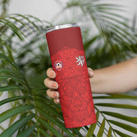 Custom Czech Republic Football Red Version Skinny Tumbler Go Champion Sporty Style LT18