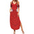 Custom Czech Republic Football Red Version Summer Maxi Dress Go Champion Sporty Style LT18