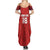 Custom Czech Republic Football Red Version Summer Maxi Dress Go Champion Sporty Style LT18