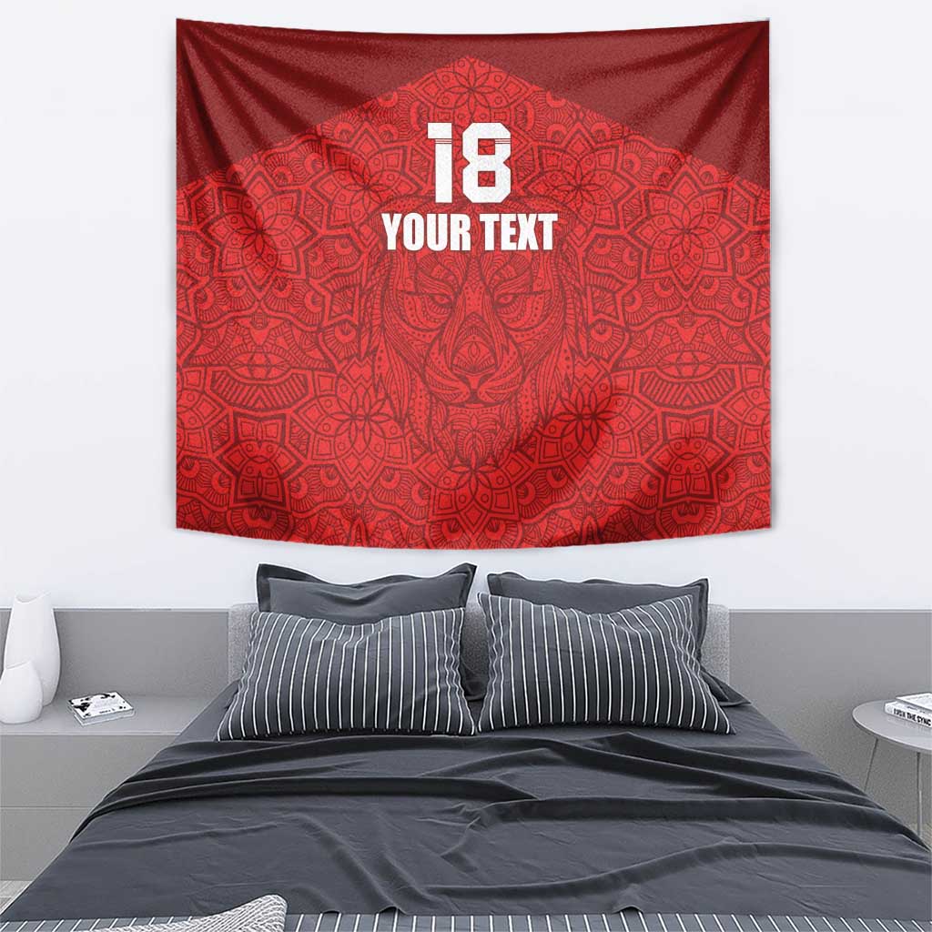 Custom Czech Republic Football Red Version Tapestry Go Champion Sporty Style LT18