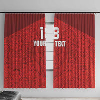 Custom Czech Republic Football Red Version Window Curtain Go Champion Sporty Style LT18
