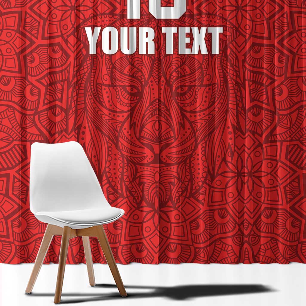 Custom Czech Republic Football Red Version Window Curtain Go Champion Sporty Style LT18