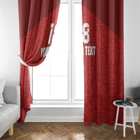 Custom Czech Republic Football Red Version Window Curtain Go Champion Sporty Style LT18
