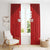 Custom Czech Republic Football Red Version Window Curtain Go Champion Sporty Style LT18